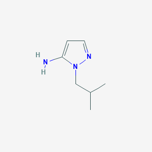 molecular formula C7H13N3 B1276357 1-isobutyl-1H-pyrazol-5-amine CAS No. 3524-18-3