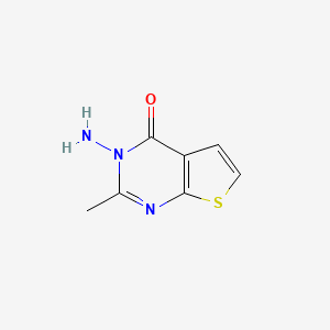 molecular formula C7H7N3OS B1276358 3-氨基-2-甲基噻吩并[2,3-d]嘧啶-4(3H)-酮 CAS No. 852399-99-6
