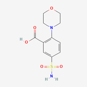 molecular formula C11H14N2O5S B1276369 5-(Aminosulfonyl)-2-morpholin-4-ylbenzoic acid CAS No. 65194-68-5