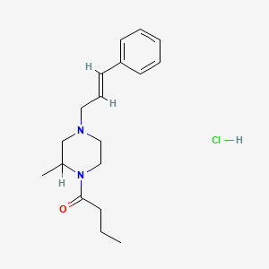 N-Butyryl-N'-cinnamyl-2-methylpiperazine hydrochloride