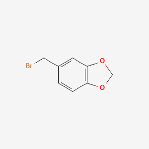 molecular formula C8H7BrO2 B1276380 5-(Bromomethyl)benzo[d][1,3]dioxole CAS No. 2606-51-1