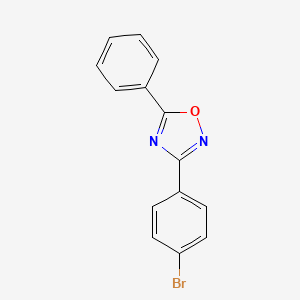 molecular formula C14H9BrN2O B1276397 3-(4-Bromophenyl)-5-phenyl-1,2,4-oxadiazole CAS No. 65004-19-5