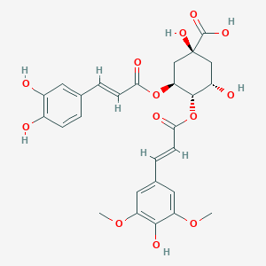 molecular formula C27H28O13 B012764 3-Caffeoyl-4-sinapoylquinic acid CAS No. 110241-35-5