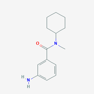 molecular formula C14H20N2O B1276400 3-amino-N-cyclohexyl-N-methylbenzamide CAS No. 675112-76-2