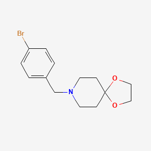 molecular formula C14H18BrNO2 B1276404 8-(4-溴苄基)-1,4-二氧杂-8-氮杂螺[4.5]癸烷 CAS No. 904750-36-3