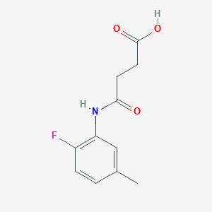 molecular formula C11H12FNO3 B1276408 4-[(2-氟-5-甲基苯基)氨基]-4-氧代丁酸 CAS No. 904766-63-8