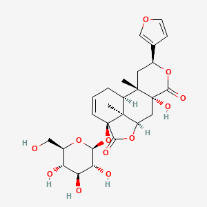molecular formula C26H32O12 B12764121 epi-fibrauretinoside A CAS No. 960506-34-7