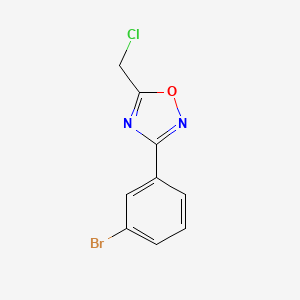 B1276419 3-(3-Bromophenyl)-5-(chloromethyl)-1,2,4-oxadiazole CAS No. 848316-20-1