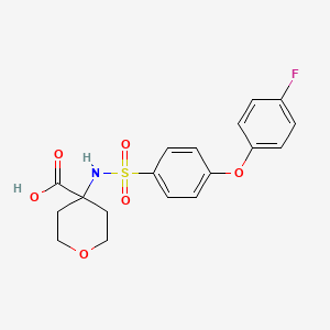molecular formula C18H18FNO6S B12764234 Y86EH62Njl CAS No. 246547-28-4