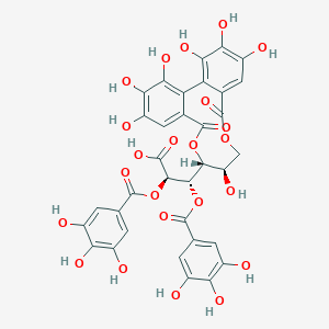 molecular formula C34H26O23 B12764266 Punigluconin CAS No. 103488-38-6