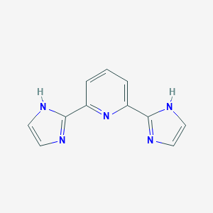 molecular formula C11H9N5 B127643 2,6-Bis(1H-2-imidazolyl)pyridine CAS No. 151674-75-8