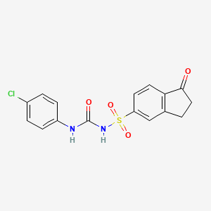 molecular formula C16H13ClN2O4S B12764304 Sulofenur metabolite III CAS No. 132630-08-1