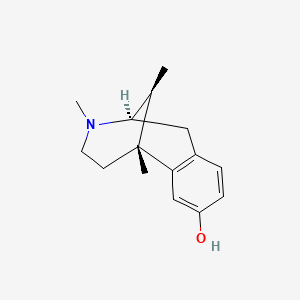 molecular formula C15H21NO B12764397 Metazocine, trans-(+/-)- CAS No. 25145-09-9