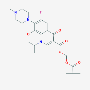 molecular formula C24H30FN3O6 B127644 Opome CAS No. 150871-00-4