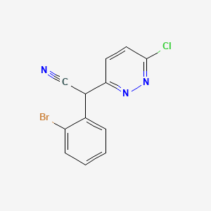 2-(2-Bromophenyl)-2-(6-chloropyridazin-3-yl)acetonitrile