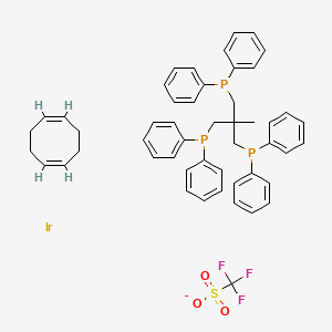 molecular formula C50H51F3IrO3P3S- B12764465 (Ir(COD)(PPP))(OTf) CAS No. 276672-81-2