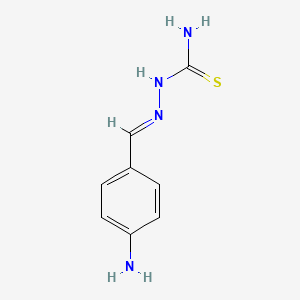 molecular formula C8H10N4S B1276449 2-[(4-Aminophenyl)methylene]hydrazinecarbothioamide CAS No. 6957-91-1