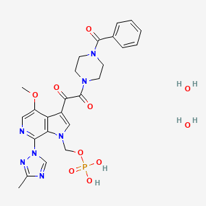 molecular formula C25H30N7O10P B12764505 Fostemsavir dihydrate CAS No. 942117-71-7