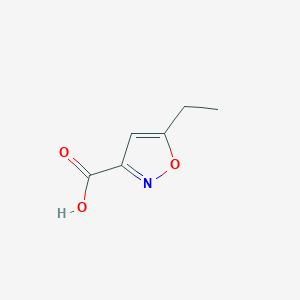 molecular formula C6H7NO3 B1276452 5-Ethyl-isoxazole-3-carboxylic acid CAS No. 52320-59-9