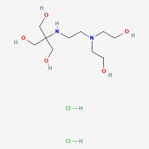 molecular formula C10H26Cl2N2O5 B12764557 1,3-Propanediol, 2-((2-(bis(2-hydroxyethyl)amino)ethyl)amino)-2-(hydroxymethyl)-, dihydrochloride CAS No. 13782-63-3