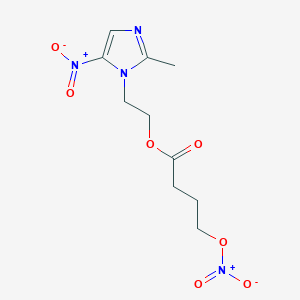 molecular formula C10H14N4O7 B12764558 U74Dzz4B72 CAS No. 352464-62-1