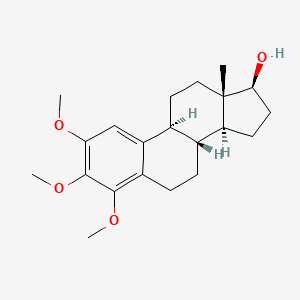 molecular formula C21H30O4 B12764580 Estra-1,3,5(10)-trien-17beta-ol, 2,3,4-trimethoxy- CAS No. 4314-54-9