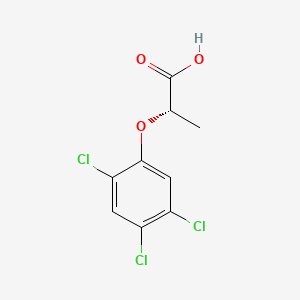 molecular formula C9H7Cl3O3 B12764660 (-)-Fenoprop CAS No. 40521-06-0