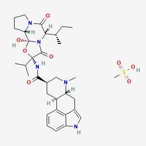 molecular formula C33H47N5O8S B12764662 Dihydro-beta-ergocryptine mesylate CAS No. 65914-79-6