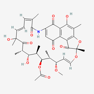 molecular formula C37H43NO13 B12764702 Rifamycin YS CAS No. 16783-93-0