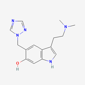 molecular formula C15H19N5O B12764725 6-Hydroxyrizatriptan CAS No. 260435-43-6
