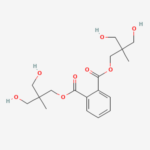 molecular formula C18H26O8 B12764846 Bis(2,2-dimethylolpropyl) phthalate CAS No. 72829-15-3
