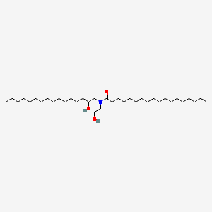 molecular formula C36H73NO3 B12764919 Hydroxycetyl hydroxyethylstearamide CAS No. 119093-81-1