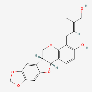 molecular formula C21H20O6 B12764959 cabenegrin A-I CAS No. 84297-59-6