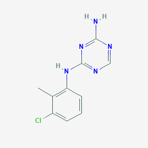 molecular formula C10H10ClN5 B1276498 N-(3-chloro-2-methylphenyl)-1,3,5-triazine-2,4-diamine CAS No. 879624-53-0