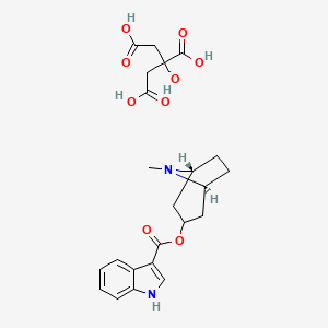 molecular formula C23H28N2O9 B12765014 Tropisetron Citrate CAS No. 1251773-00-8