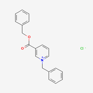molecular formula C20H18ClNO2 B12765069 1-Benzyl-3-carboxypyridinium chloride benzyl ester CAS No. 109652-97-3