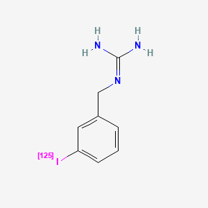 molecular formula C8H10IN3 B12765136 Iobenguane I-125 CAS No. 74075-13-1