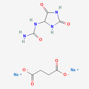 molecular formula C8H10N4Na2O7 B12765139 Allantoin sodium succinate CAS No. 4492-75-5