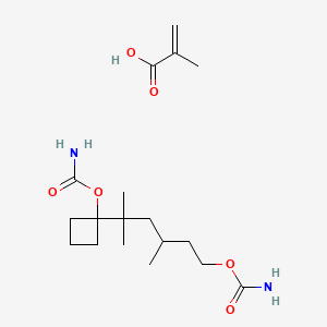 molecular formula C18H32N2O6 B12765195 Methacrylic acid, monoester with propanediyl (2,2,4-trimethylhexane-1,6-diyl)dicarbamate CAS No. 42720-23-0