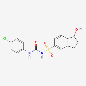 molecular formula C16H15ClN2O4S B12765203 Sulofenur metabolite II CAS No. 132630-09-2