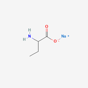 molecular formula C4H8NNaO2 B12765204 Sodium 2-aminobutanoate CAS No. 62518-41-6