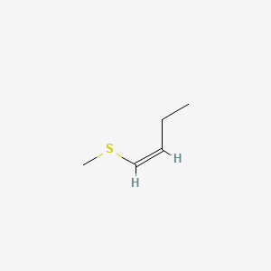 molecular formula C5H10S B12765216 1-Butene, 1-(methylthio)-, (Z)- CAS No. 17414-15-2