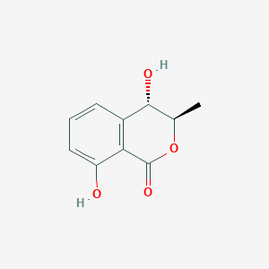 molecular formula C10H10O4 B12765245 trans-4-Hydroxymellein CAS No. 70287-70-6