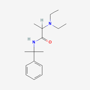 molecular formula C16H26N2O B12765533 2-(Diethylamino)-N-(alpha,alpha-dimethylbenzyl)propionamide CAS No. 91793-41-8