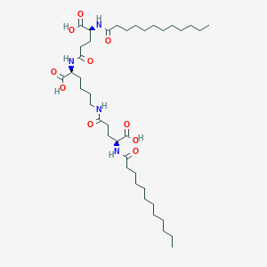 molecular formula C40H72N4O10 B12765534 Dilauramidoglutamide lysine CAS No. 854278-75-4