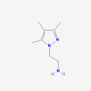 molecular formula C8H15N3 B1276554 2-(3,4,5-Trimethyl-1H-pyrazol-1-YL)ethanamine CAS No. 773052-15-6