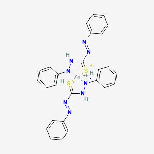 molecular formula C26H24N8S2Zn+2 B12765559 Zinc dithizonate CAS No. 36539-81-8