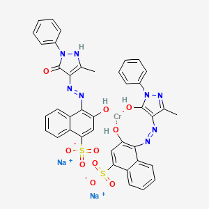 molecular formula C40H30CrN8Na2O10S2 B12765606 Acid Violet 90 CAS No. 6408-29-3