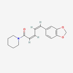 molecular formula C17H19NO3 B12765616 Chavicine CAS No. 495-91-0