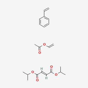 molecular formula C22H30O6 B12765618 dipropan-2-yl (E)-but-2-enedioate;ethenyl acetate;styrene CAS No. 193486-91-8